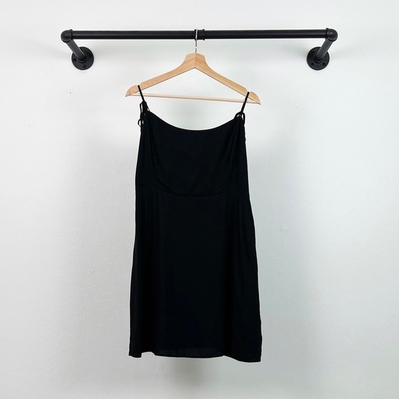 NWT J. Crew Kuaui Tie Strap Mini Dress in Black - Picture 3 of 7